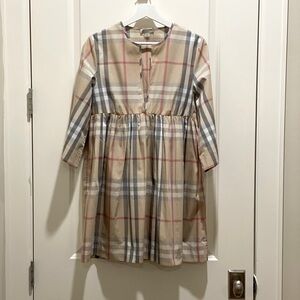 Burberry Beige Plaid Dress